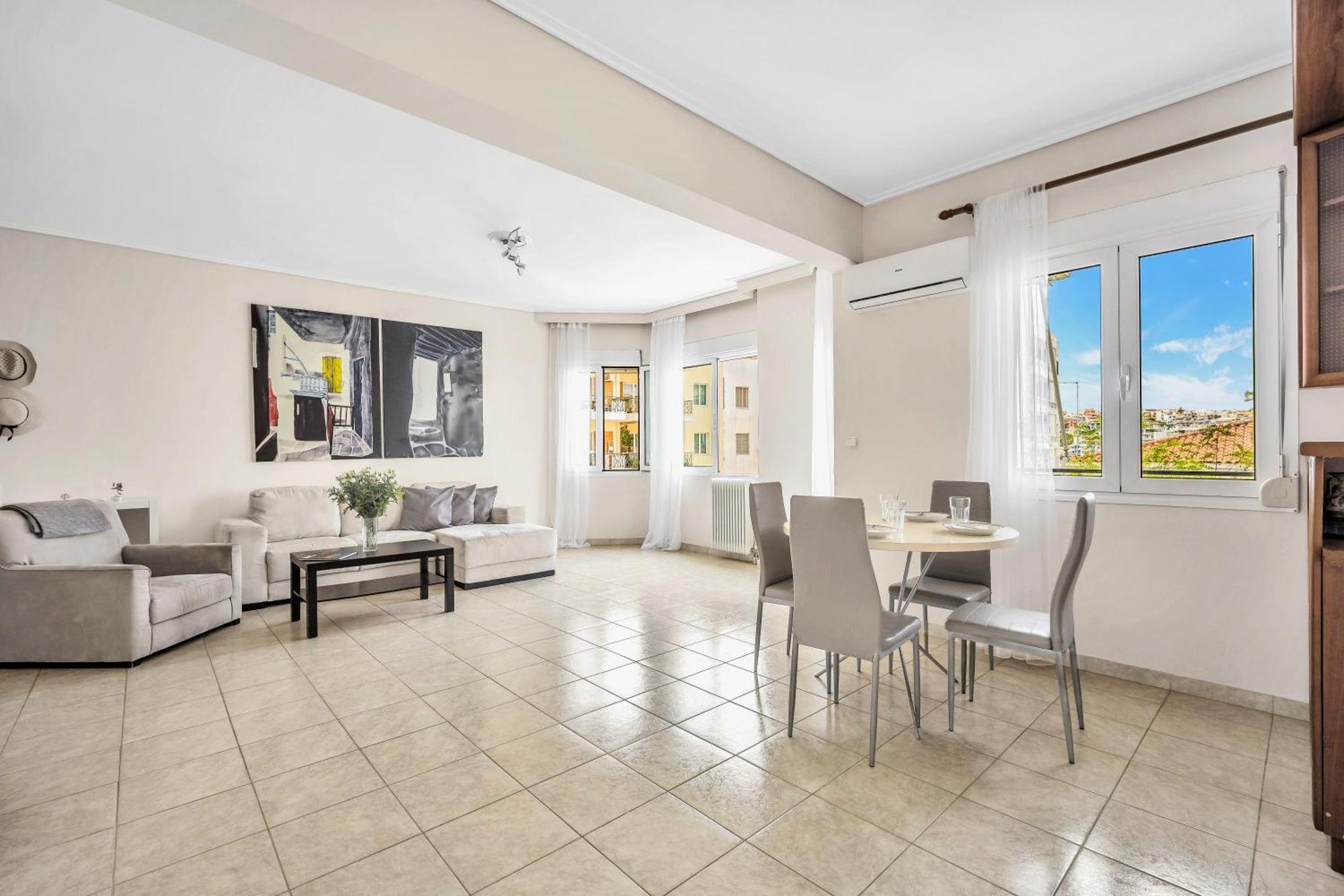 Fabulous Central Apartment Close To The Sea! Chalkís Exterior foto